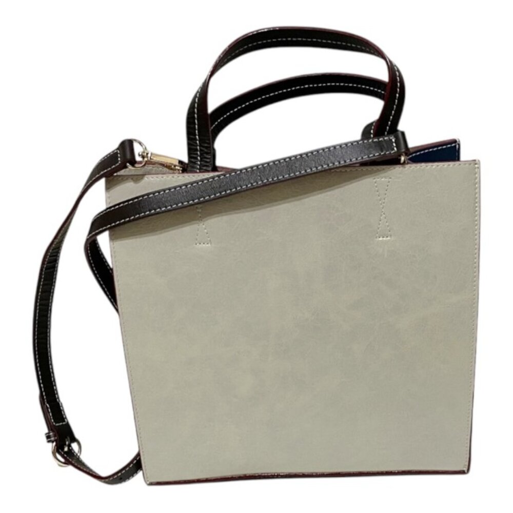 Frances Valentine New York Two Tone Leather Crossbody Handbag Combo NWT - Picture 3 of 8